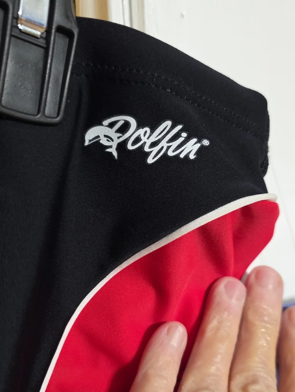 NWT Dolfin Men's Black & Red Performance Swim Briefs Racing Lightweight Sz 40